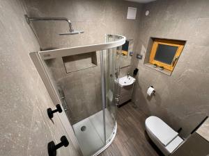 Koupelna v ubytování Apartma Mia