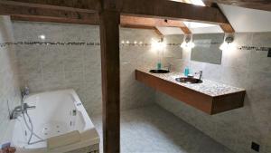 Koupelna v ubytování CHATEAU LA SERVAYRIE - Chambre d'hôtes