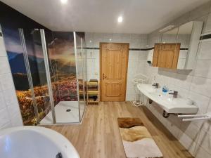 Koupelna v ubytování Ferienwohnung Geiger