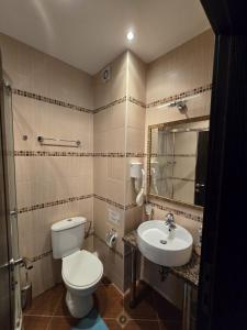 Et badeværelse på Sea View Dune Apartment