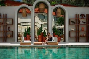 Bazén v ubytování Hotel Meri All inclusive nebo v jeho okolí