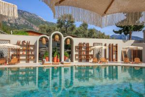 Bazén v ubytování Hotel Meri All inclusive nebo v jeho okolí