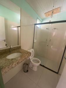 Koupelna v ubytování Pousada Serra Verde - Pousada Rural em Capitólio MG