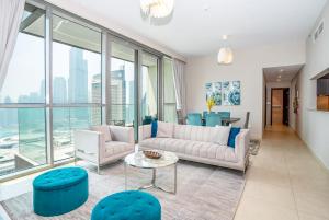 Posezení v ubytování HomesGetaway - Sophisticated 3BR with Maids Room in Downtown