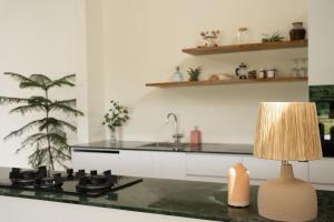 Cucina o angolo cottura di Villa August Lombok
