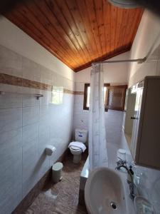 Koupelna v ubytování Eleana apartments and studios