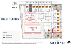 Pelan lantai bagi Cebu City- The Median Condominium Unit 317