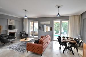 Posezení v ubytování villa almond