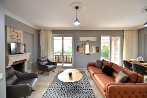 Posezení v ubytování villa almond