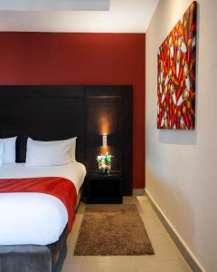 Postel nebo postele na pokoji v ubytování Kech Boutique Hotel & Spa