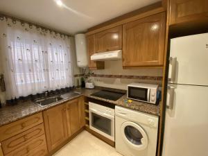 Kuchyň nebo kuchyňský kout v ubytování Apartamentos Marina Park