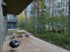 Zahrada ubytování Lindvallen Ski Resort Pool and Padel - Sauna - 6 Guests