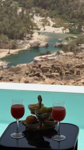 Nápoje v ubytování Wadina resort Wadi Bani Khalid