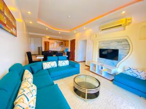 Χώρος καθιστικού στο Shanzu Creek Beachfront Apartments