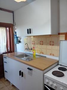 Kuchyň nebo kuchyňský kout v ubytování Jeni's cottage