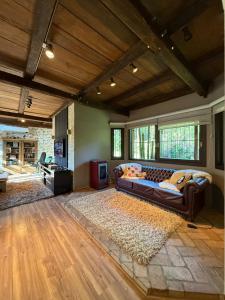 Ένα ή περισσότερα κρεβάτια σε δωμάτιο στο Casa Recanto do Surucuá