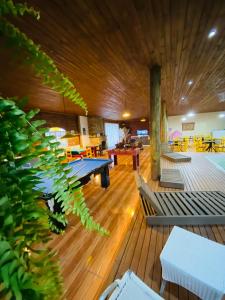 Restaurace v ubytování Chalés Santa Carolina