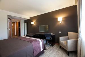 TV a/nebo společenská místnost v ubytování Hotel Diego de Almagro Osorno