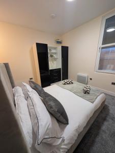 Postel nebo postele na pokoji v ubytování Apartment in West Yorkshire + 7 fotografií