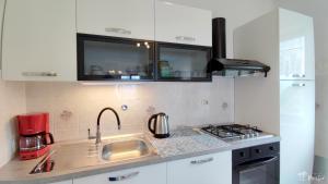 Kuchyň nebo kuchyňský kout v ubytování Apartman Peršić