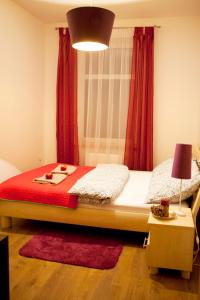 Posteľ alebo postele v izbe v ubytovaní Apartament Bukowe Wzgórze