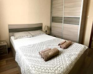 Ένα ή περισσότερα κρεβάτια σε δωμάτιο στο Apartment Feo