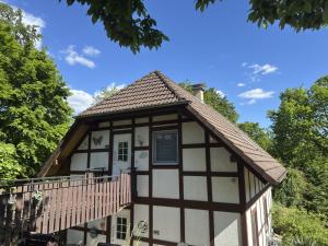 Das Gebäude in dem sich die Ferienwohnung befindet