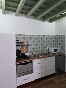 kuchnia ze zlewem i kuchenką w obiekcie Casa Vladimir w mieście Arcos de la Frontera +20 zdjęć
