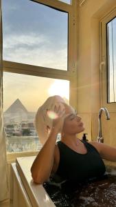 Üldine mäevaade või majutusasutusest moonlight view pyramids pildistatud vaade