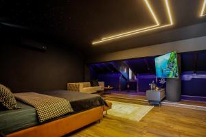 Χώρος καθιστικού στο Unique Luxury Suite