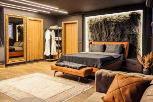 Χώρος καθιστικού στο Unique Luxury Suite