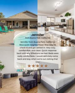 a collage of photos of a house at Beautifully Decorated HomeAvondalePrivatePool in Avondale