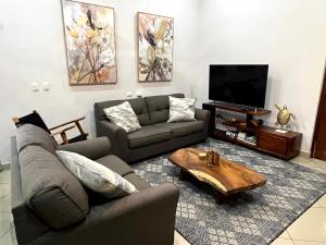 Χώρος καθιστικού στο Casa de la Vida Plena