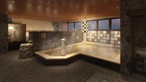 Natural Hot Spring Higo no Yu Onyado Nono Kumamoto的一间浴室