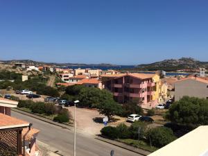 a view of a city with a street and buildings at Palau City Hotel in Palau