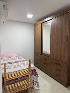 Postel nebo postele na pokoji v ubytování Loft Moderno no Centro de Guarapari
