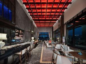 Posezení v ubytování Song Hotel Chengdu Qingcheng