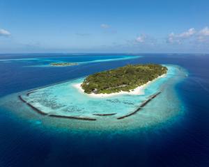 an island in the middle of the ocean at Royal Island Resort Maldives in Baa Atoll +60 photos