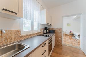 Kuchyňa alebo kuchynka v ubytovaní Villa Paradiso in Plomin - Istrien