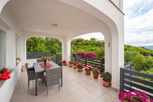 Balkón alebo terasa v ubytovaní Villa Paradiso in Plomin - Istrien