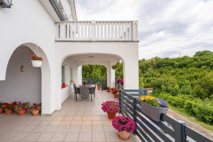 Balkón alebo terasa v ubytovaní Villa Paradiso in Plomin - Istrien