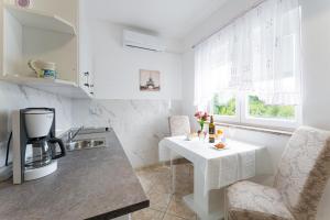 Kuchyňa alebo kuchynka v ubytovaní Villa Paradiso in Plomin - Istrien