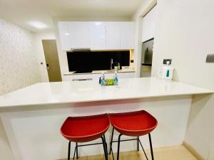 Kuchyň nebo kuchyňský kout v ubytování My Residence Star KLCC