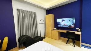 TV a/nebo společenská místnost v ubytování A In Hotel Atistar