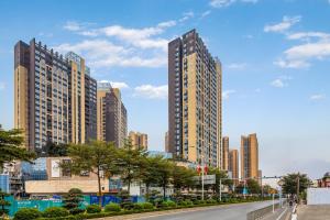 深圳景观或在酒店看到的城市景观