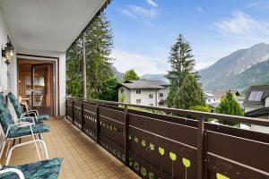 Ein allgemeiner Bergblick oder ein Berglick von der Ferienwohnung aus