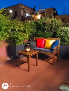 A seating area at I DIOSCURI