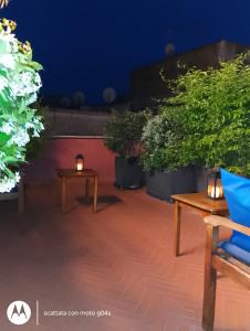 A seating area at I DIOSCURI