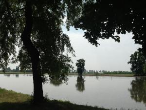 Výhled na řeku, která protéká v blízkosti bed and breakfast