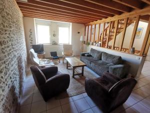 Posezení v ubytování La Grange - Charmante maison à Langrune-sur-mer